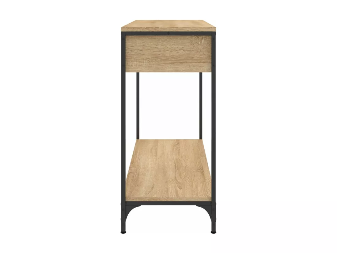 Table console chêne sonoma 100x34,5x75 cm bois d'ingénierie