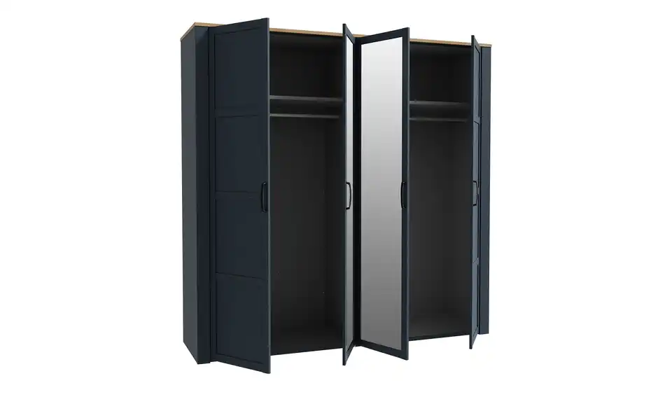 Drehtürenschrank Bohol Blau 215 cm