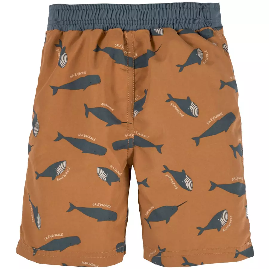 LÄSSIG UV-Badeshorts Wal Karamell