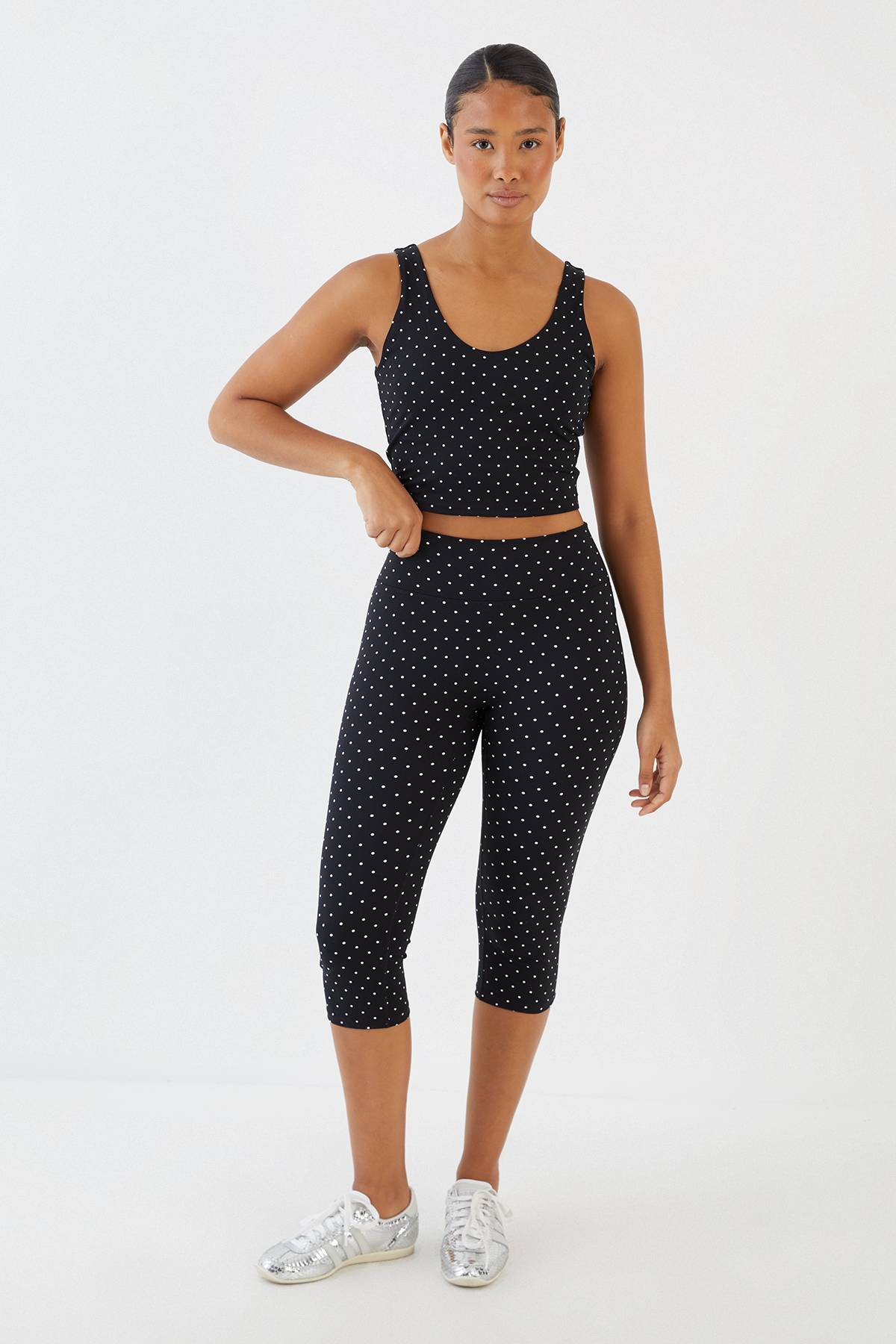 Legging Capri À Pois Sculpté Dsgn Studio