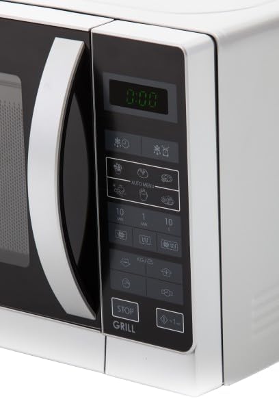 Sharp R642INW Mikrowelle / 2-in-1 Grill-Kompakt-Mikrowellengerät/Tageszeitanzeige/Kindersicherung