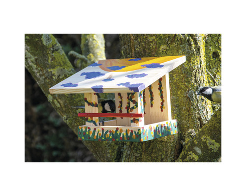 Voederhuisset inclusief verf, 22,5 x 18 x 16 cm