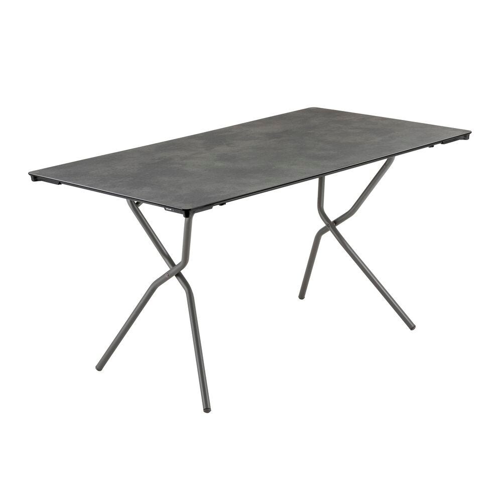 Faltbarer Tisch 139*79*73cm Anytime HPL Grau Fusain-Titane
