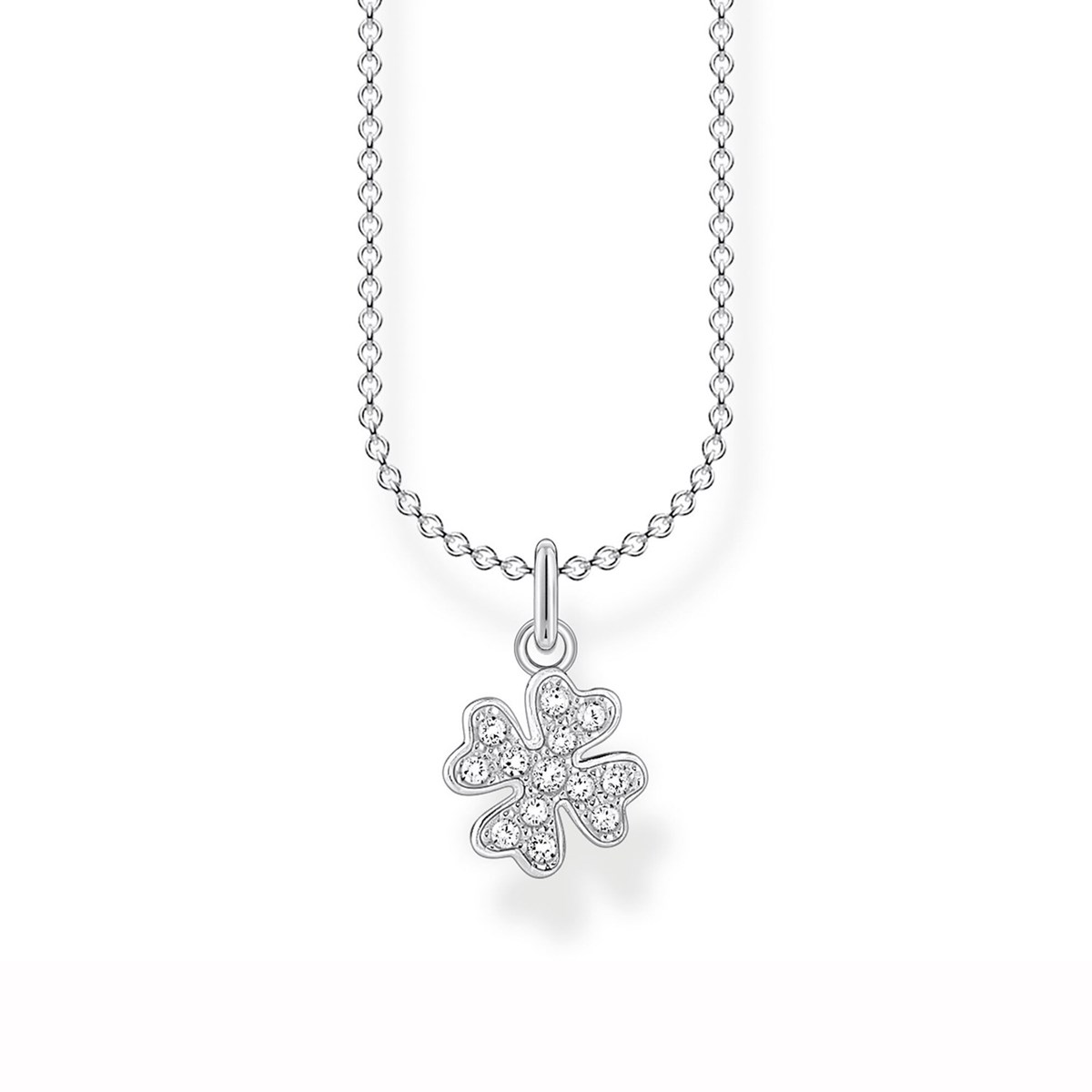 Collier Thomas Sabo trèfle argent oxydes