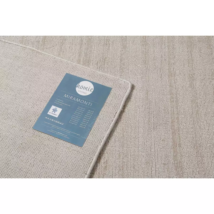 Homie Living Kurzflorteppich Miramonti creme beige