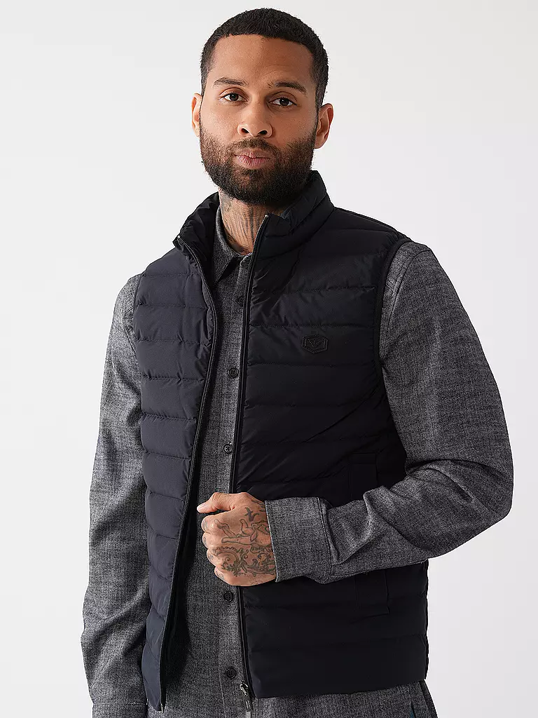 EMPORIO ARMANI Daunen Steppgilet dunkelblau