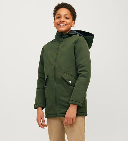 Jack & Jones Jacke - Noos - JjLoop Parka - Forest Nacht
