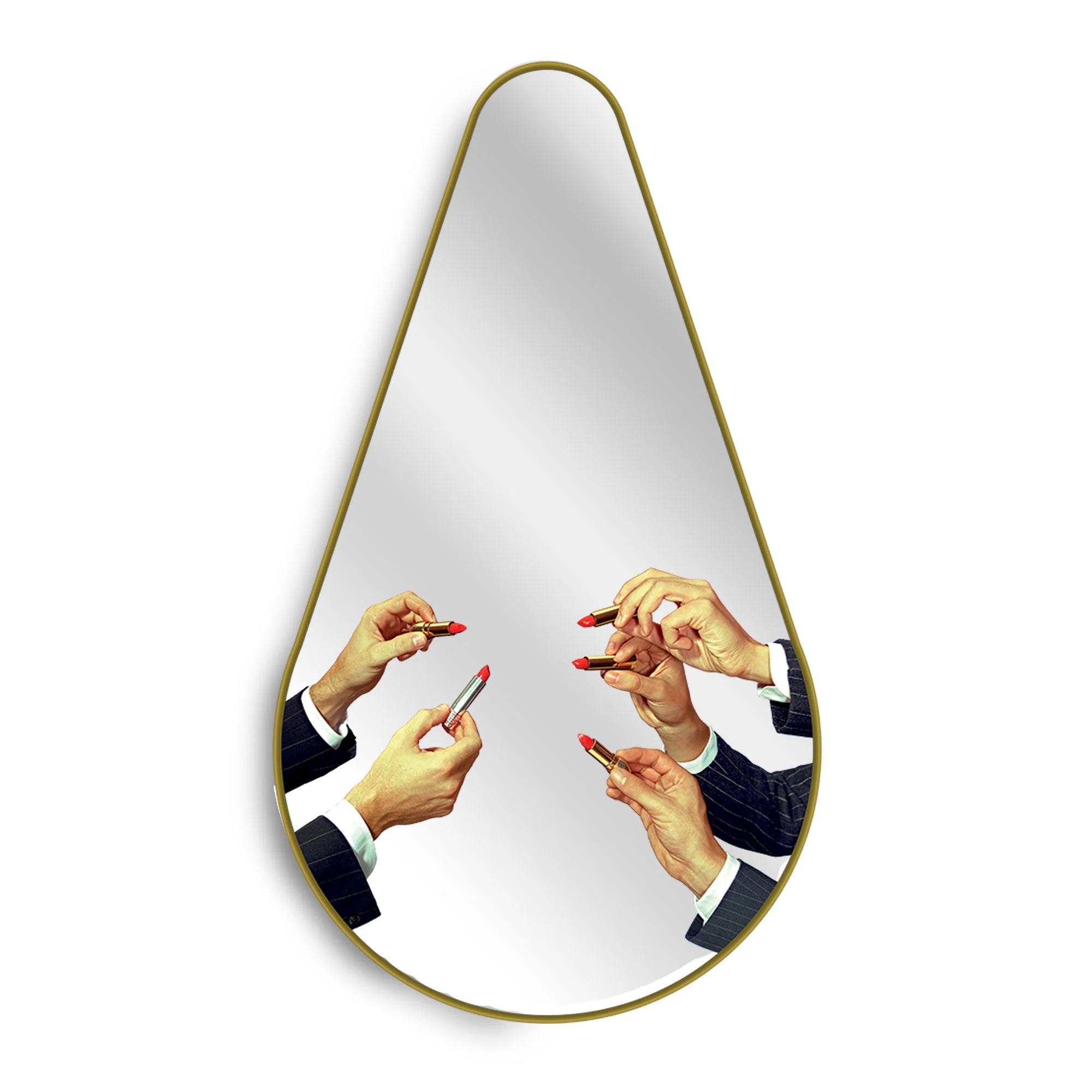 TOILETPAPER PEAR - Mirroir mural bois | Multicolore