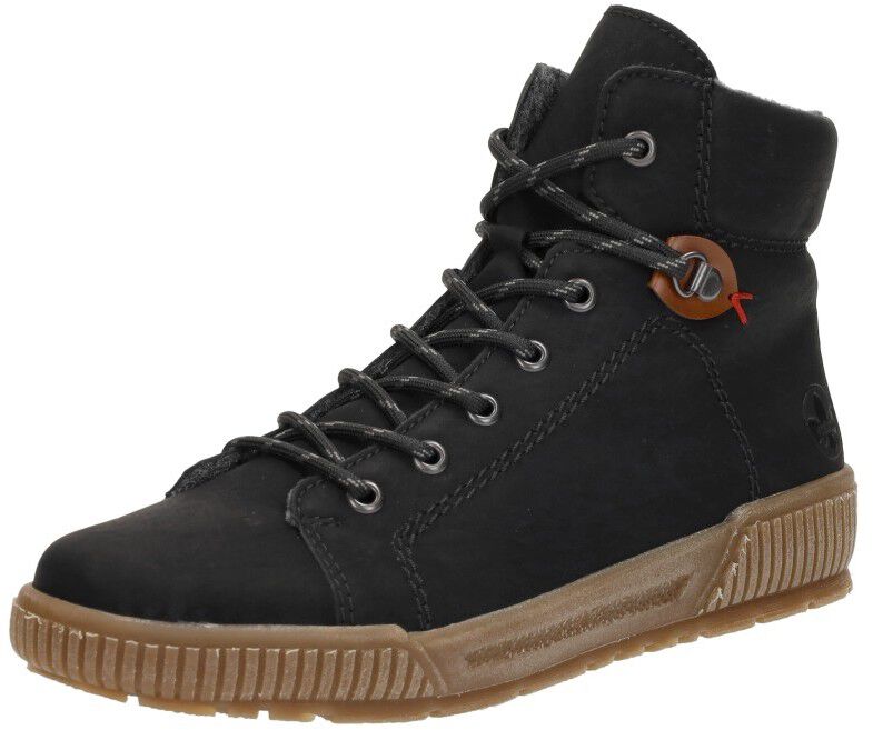 Rieker Veterschoenen Hoog zwart