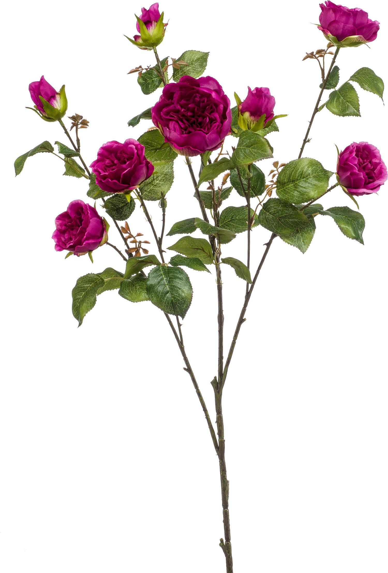 Emerald kunstbloem Roos paars 110 cm