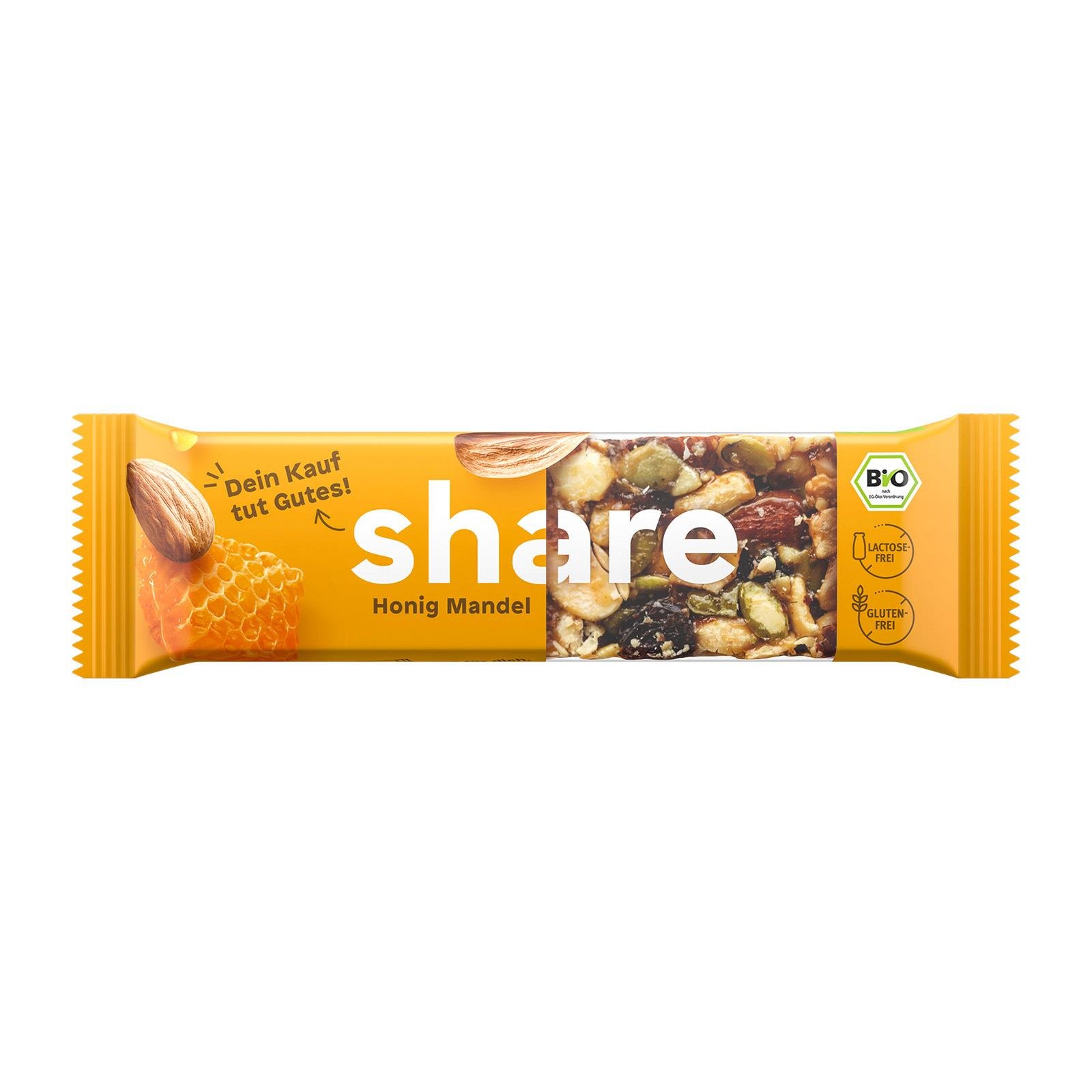 Share Bio-Nussriegel Honig & Mandel