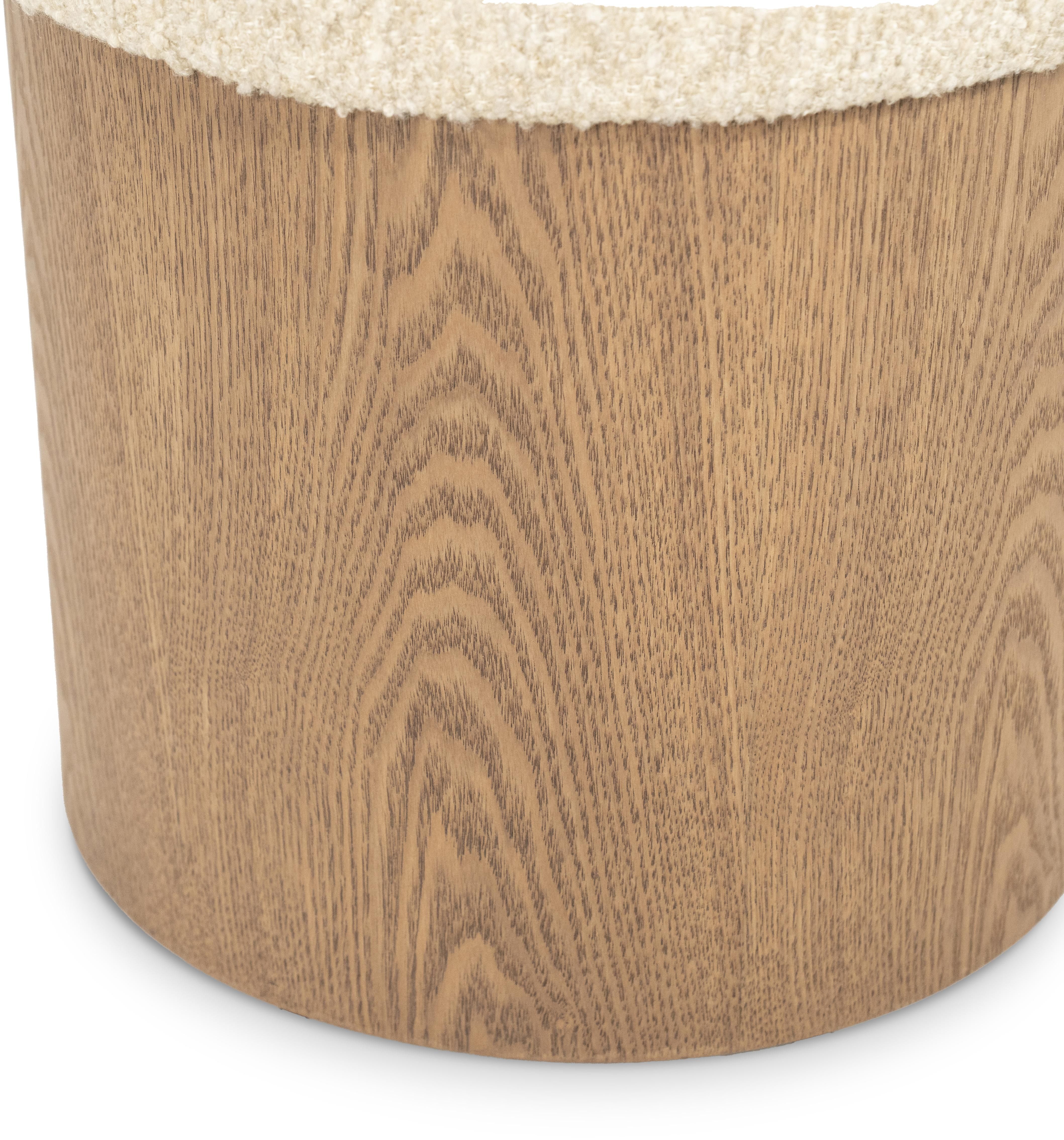 Poef Beige 96440 George ⌀39  x H46 cm