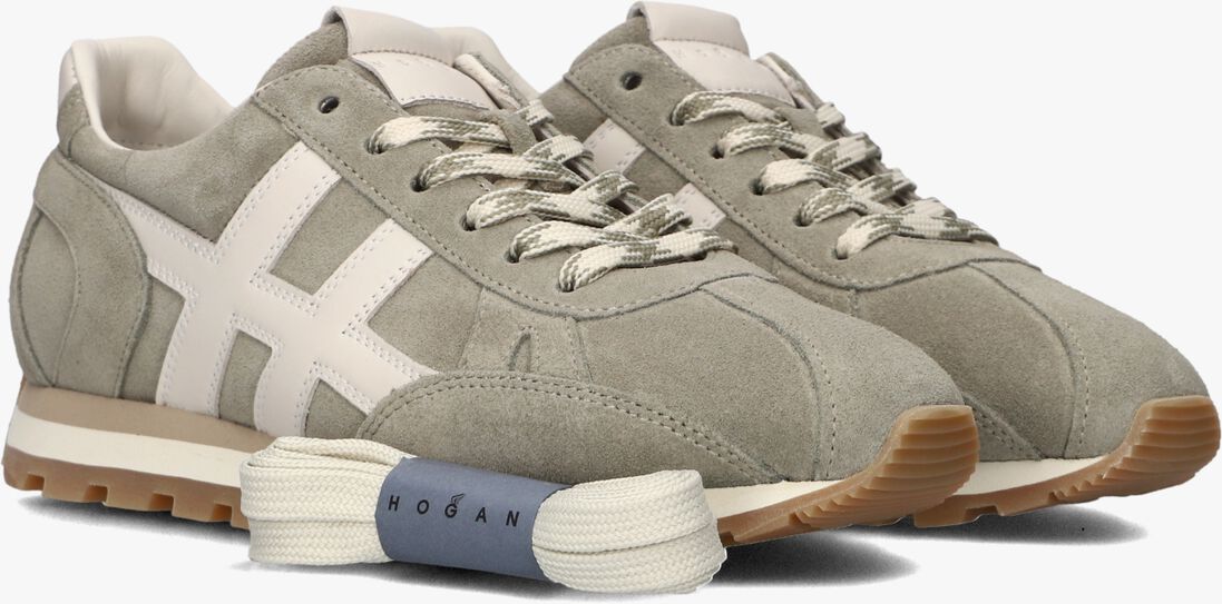 grijze hogan lage sneakers h701 allacciato h
