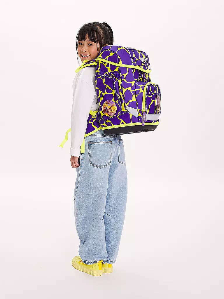 ERGOBAG Schultaschen Set 5tlg CUBO Lumi SuBärkraft  lila