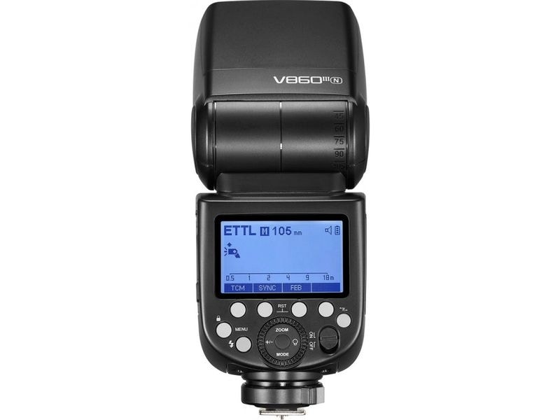 Godox Blitzgerät V860III für Nikon Blitzgerät mit hoher Leitzahl, schneller Recyclingzeit und Li-Ionen-Akku
