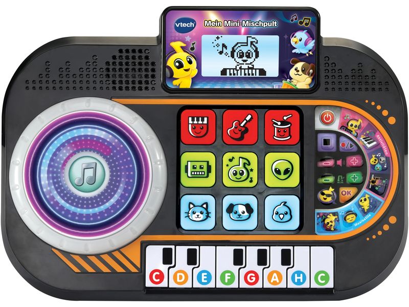 Vtech Mein Mini-Mischpult DJ-Pult mit LCD-Display und vielen Tasten