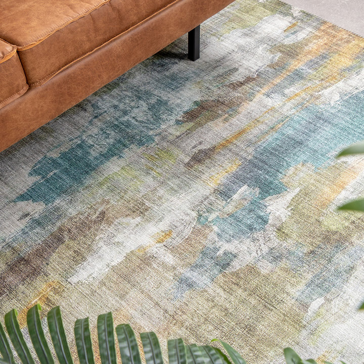 Modern vloerkleed - Strong Paint Multicolor | Stijlvol