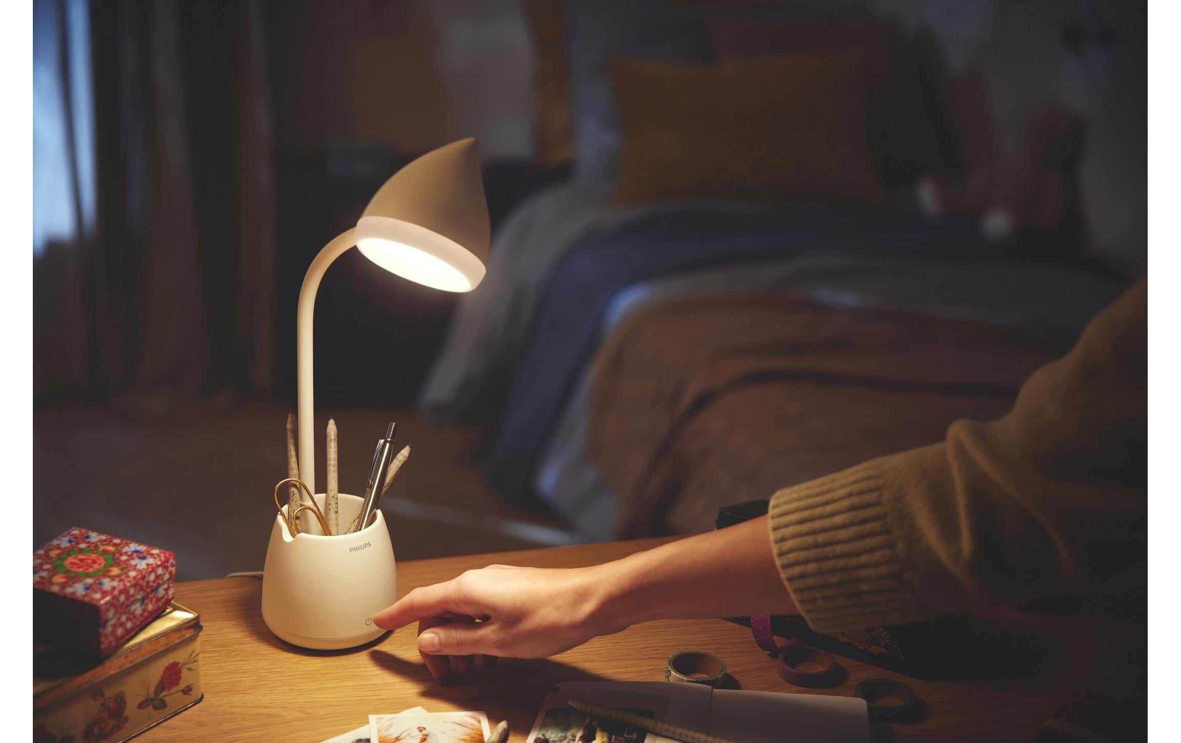 Philips LED Schreibtischlampe »Hat« Neutralweiss | Warmweiss