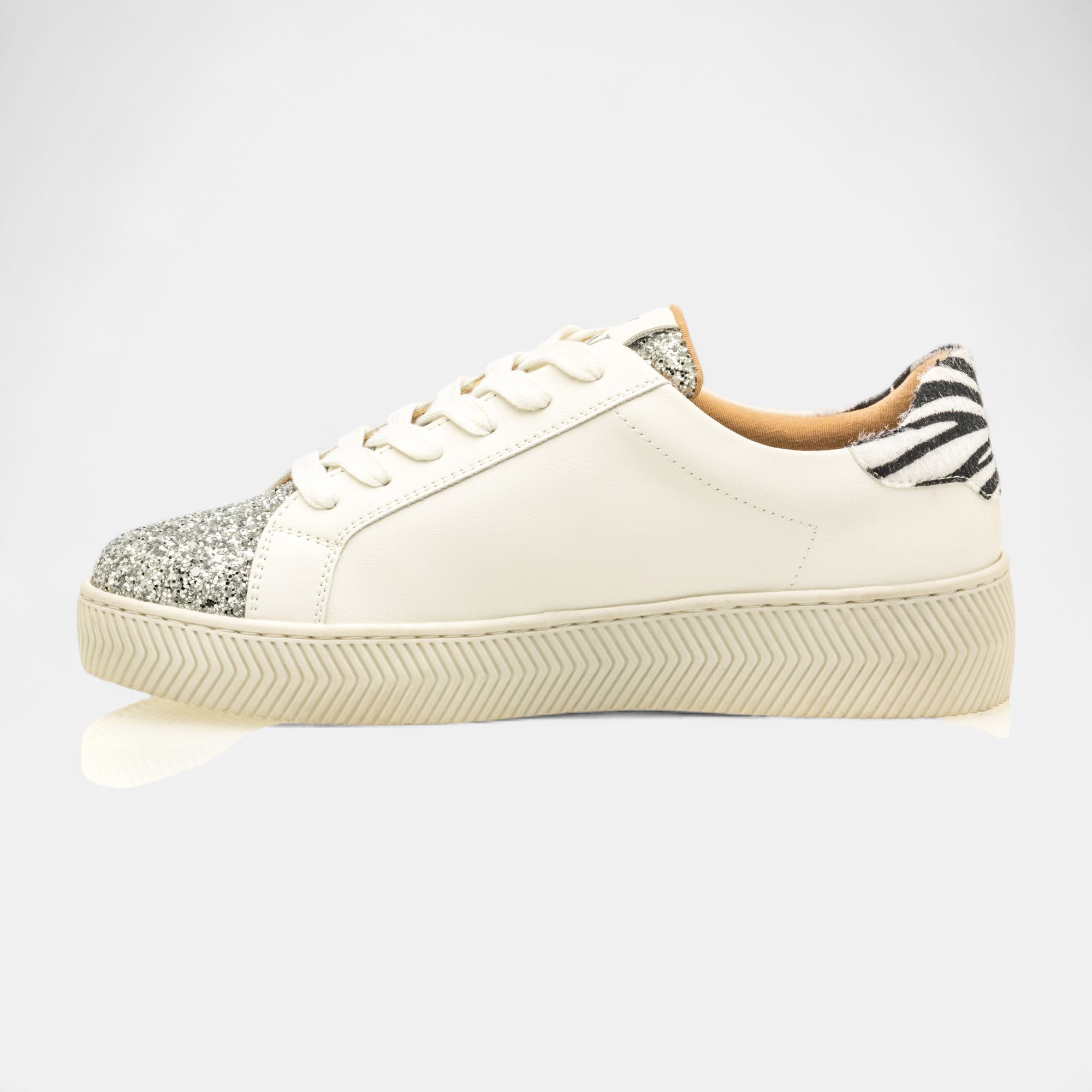 Baskets basses Femme argent