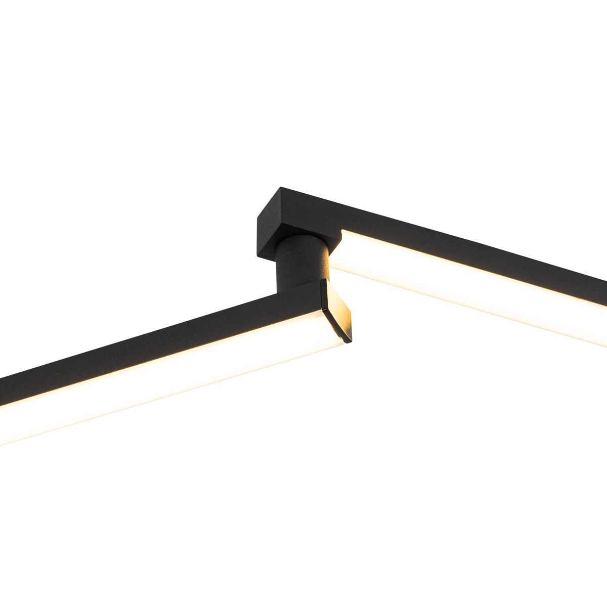 Plafondlamp zwart 150,8 cm incl. LED 3-staps dimbaar verstelbaar - Annuschka