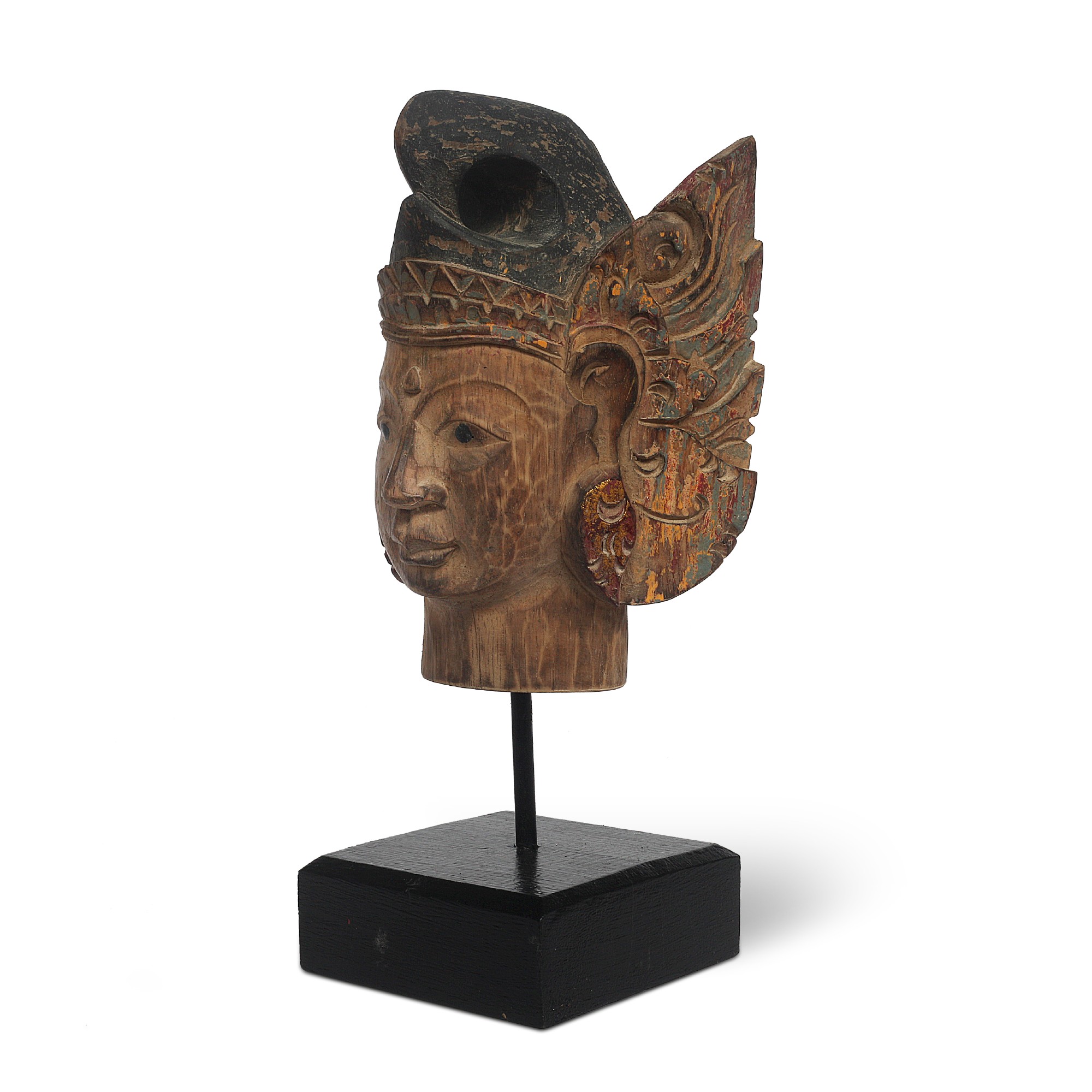 Skulptur 'Sita' auf Sockel, multicolor, H 31 cm, B 14 cm, T 11 cm von fischer's lagerhaus