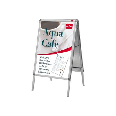 Nobo - Chevalet sur pied - porte-affiche clipsable A0