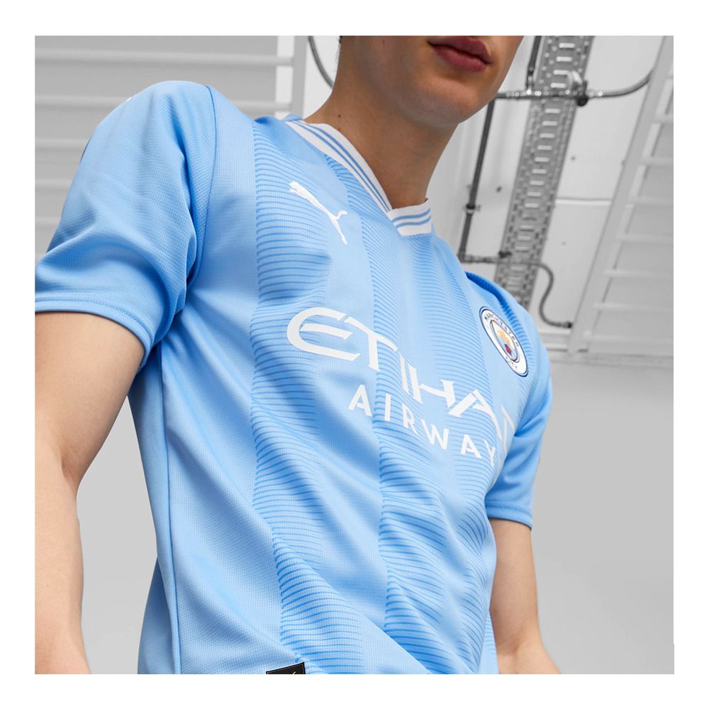 Puma MCFC HOME - Maillot Homme team light blue/puma white