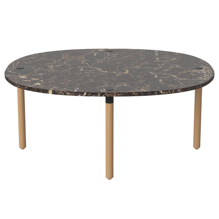 Bolia Tuk salontafel medium H35 bruin marmer