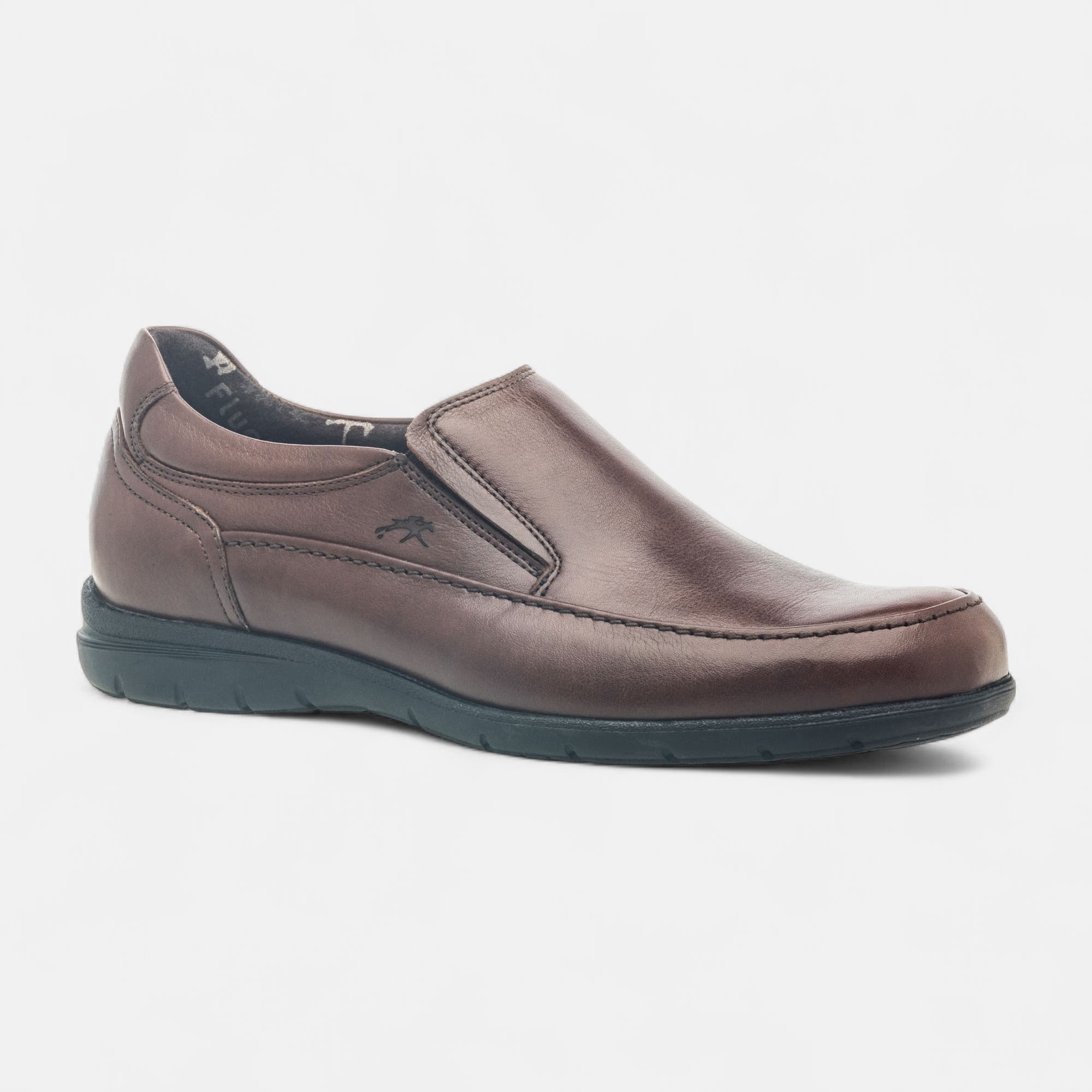 Mocassins pieds sensibles Homme en cuir marron
