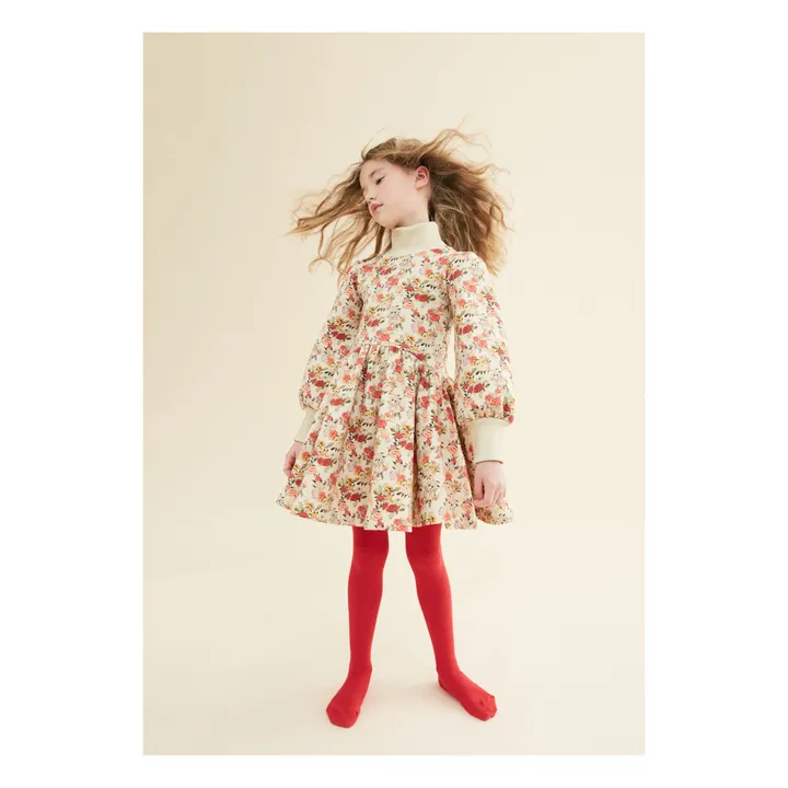 The Middle Daughter Robe Fleurie Manches Bouffantes | Ecru