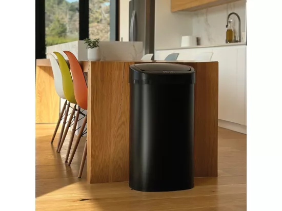 Poubelle de cuisine automatique MAJESTIC Noir Acier inoxydable 58L
