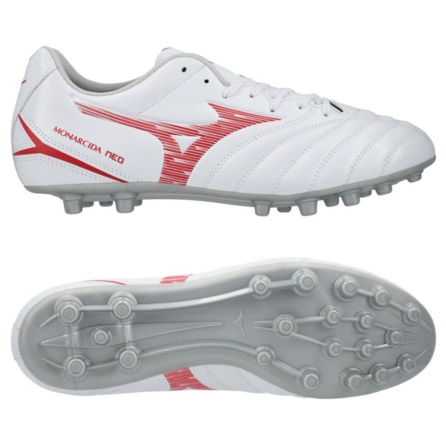 Mizuno Monarcida Neo lll Select AG Charge - Blanc/Radiant Red