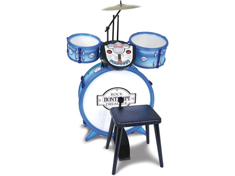 Bontempi Musikinstrument Schlagzeug mit Tutor Musikalisches Spielzeug