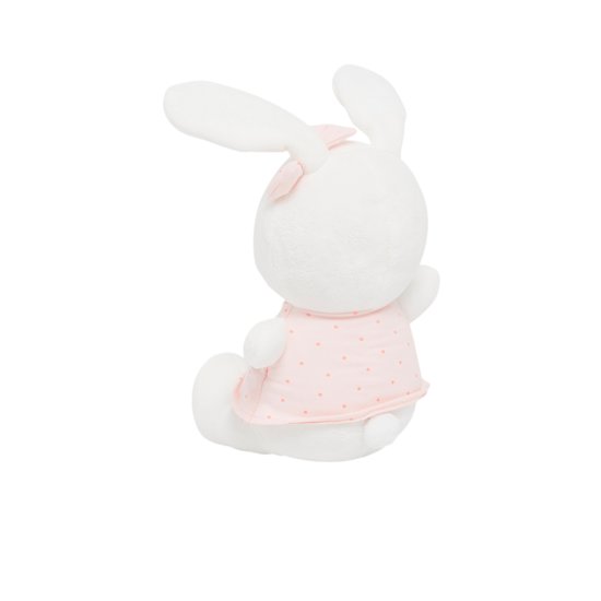 Peluche Lapin   Ecru Rose        de               P'tit bisou
