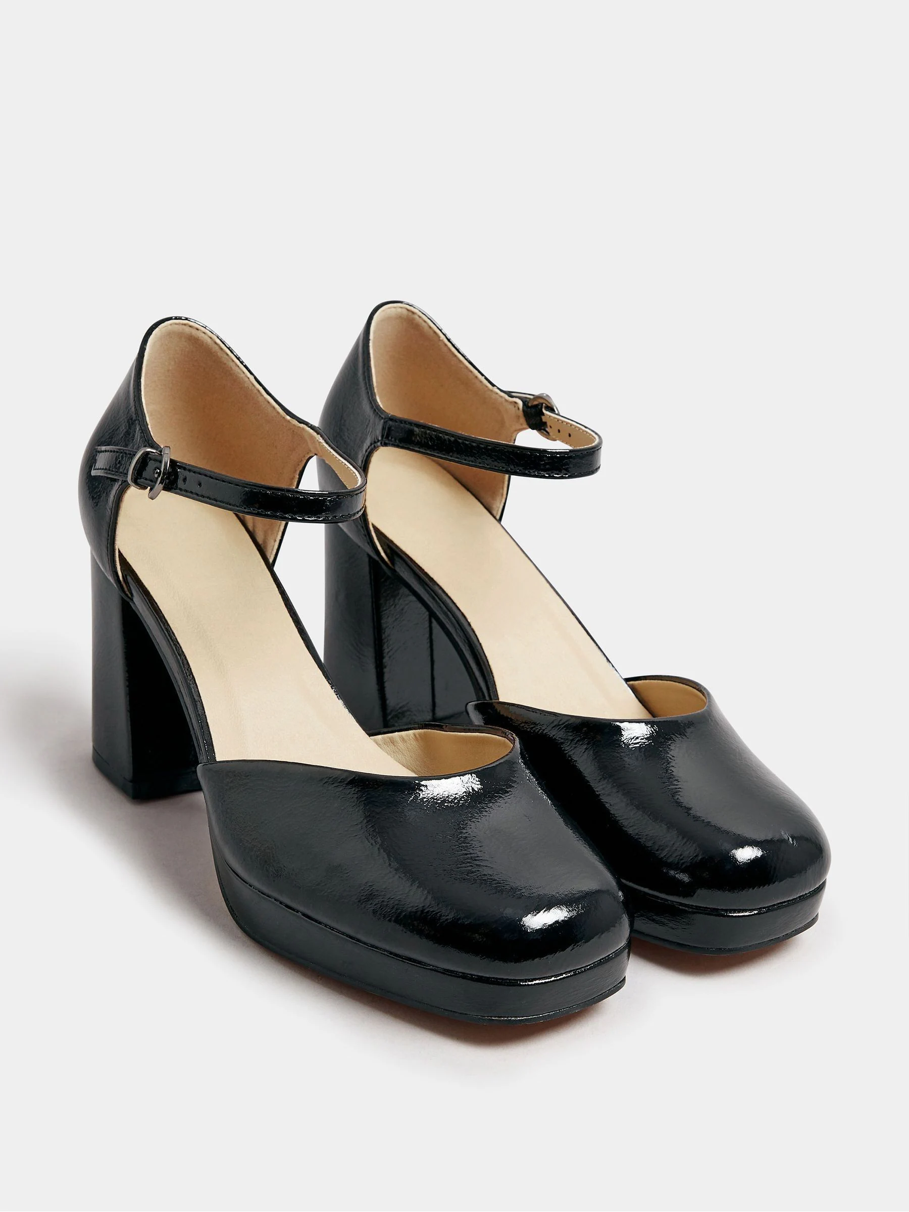 Yours Curve - Pumps met plateauzool en extra wijde pasvorm