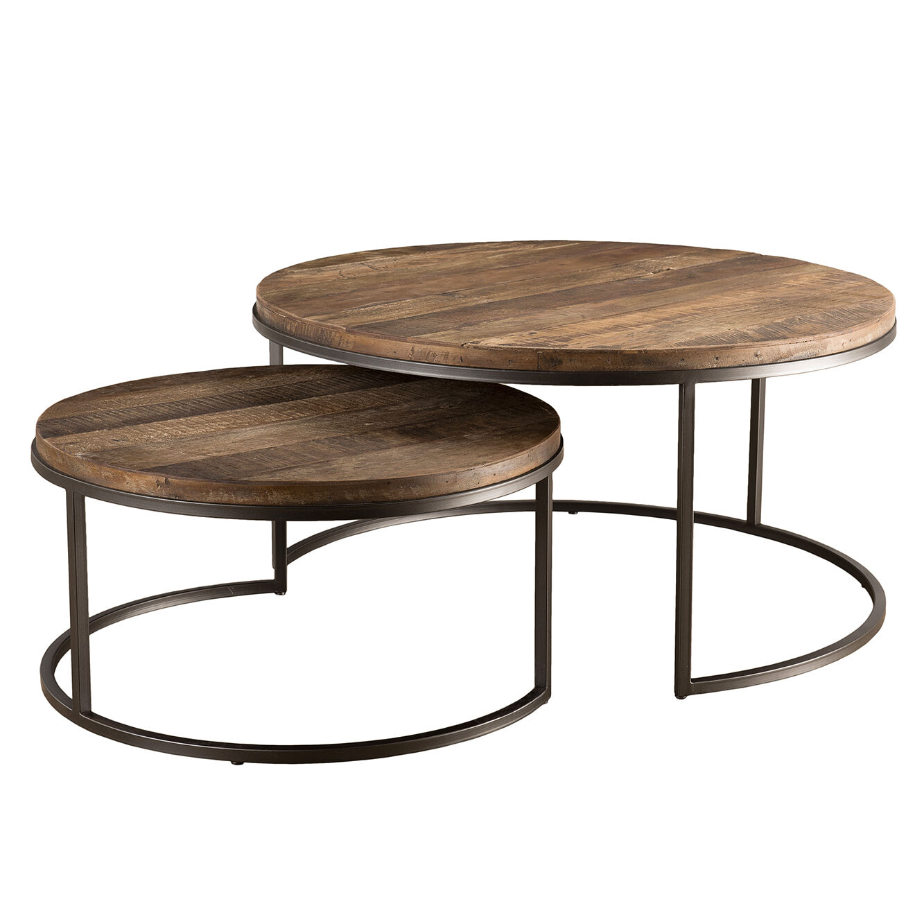 Macabane 2 Tables gigognes Sixtine teck