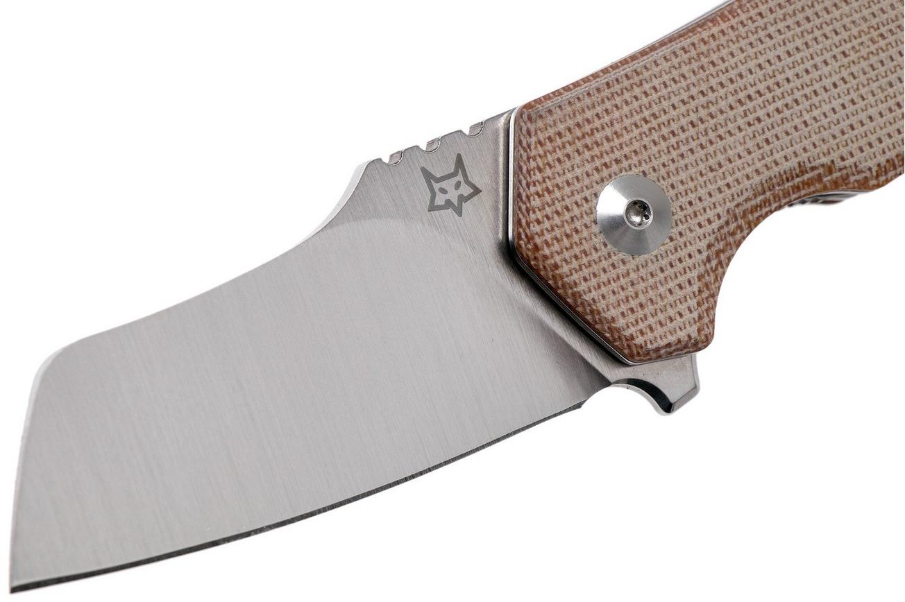Fox Knives Italicus FX-540NA Natural Micarta zakmes, Antonio Di Gennaro design