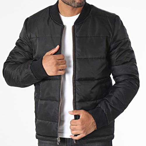 Veste Bomber Réversible Marron Noir