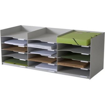 Station de tri Formularbox, 15 compartiments, gris