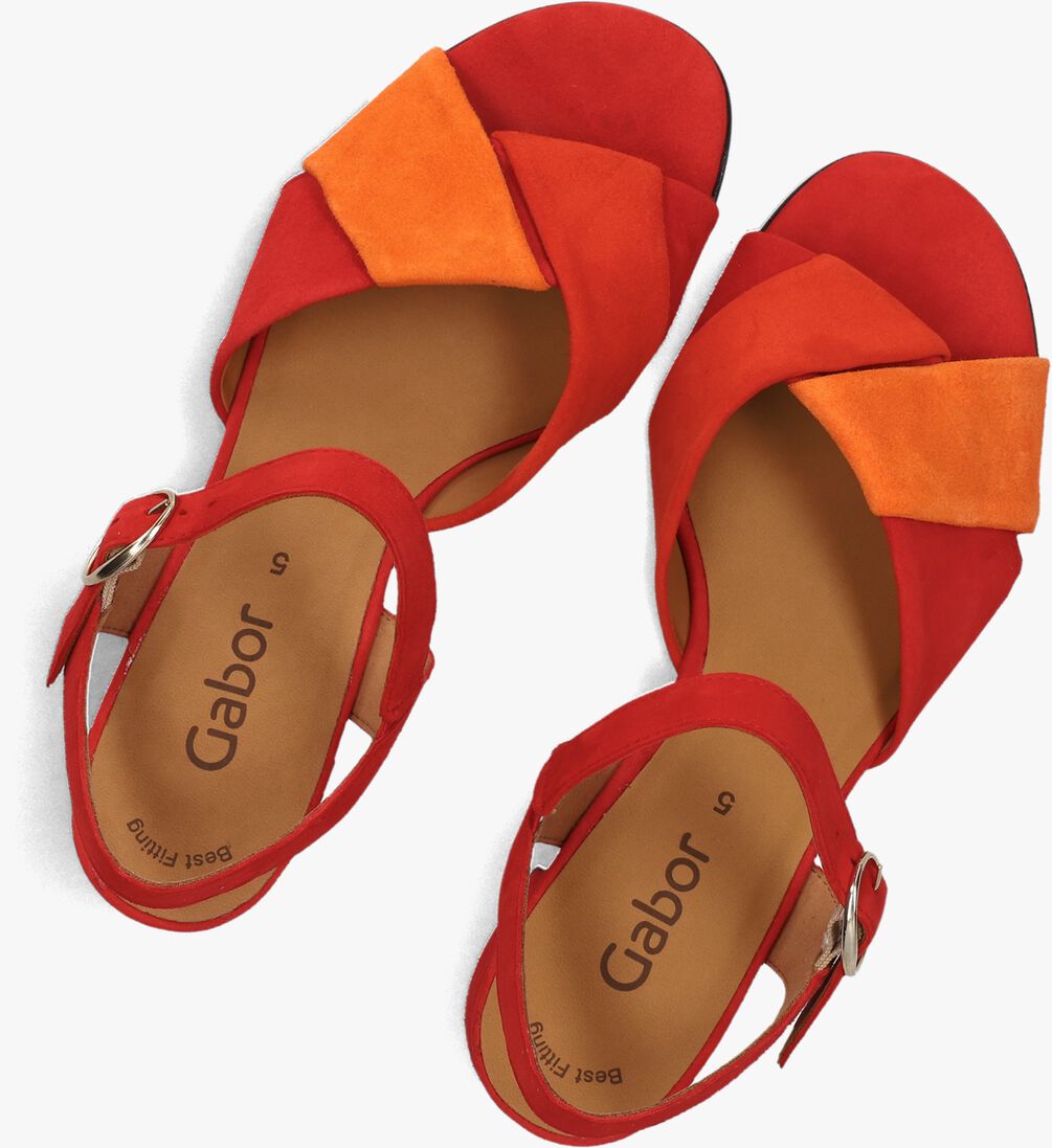 rode gabor sandalen met hak 772.1