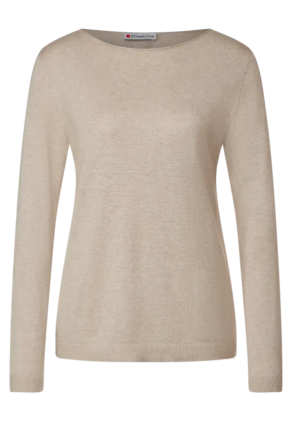 Basic Pullover - spring sand melange