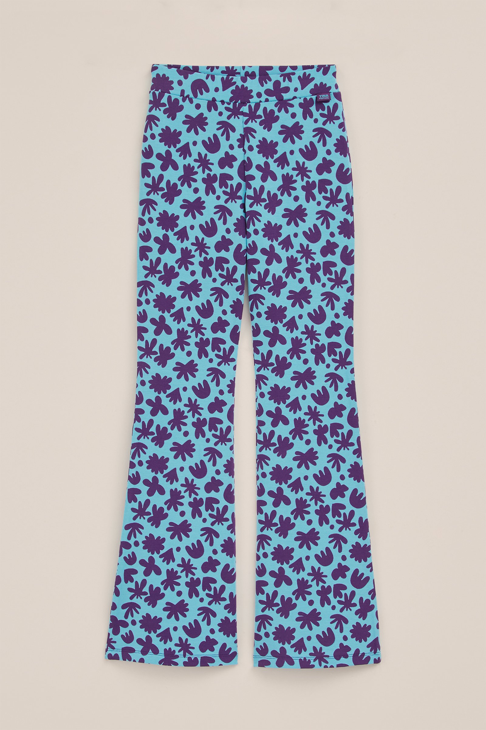Meisjes Limited edition flared legging – Tina Festival WE Fashion Donkerpaars