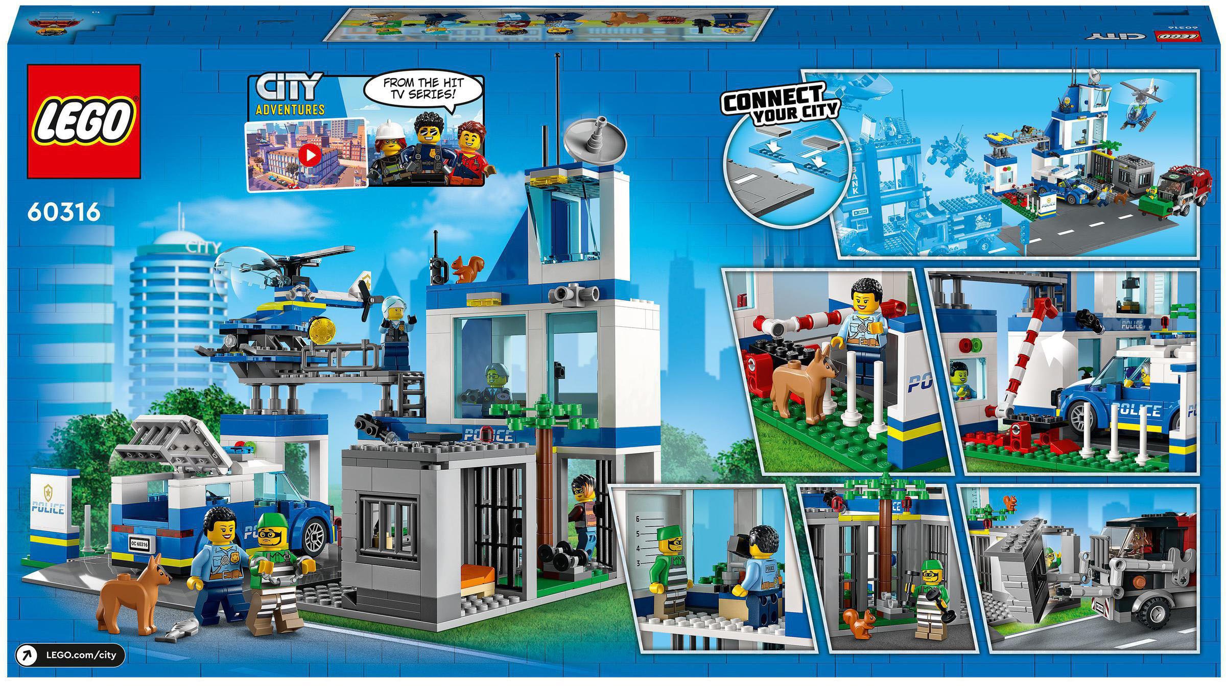 LEGO® Konstruktionsspielsteine »Polizeistation (60316), LEGO® City«