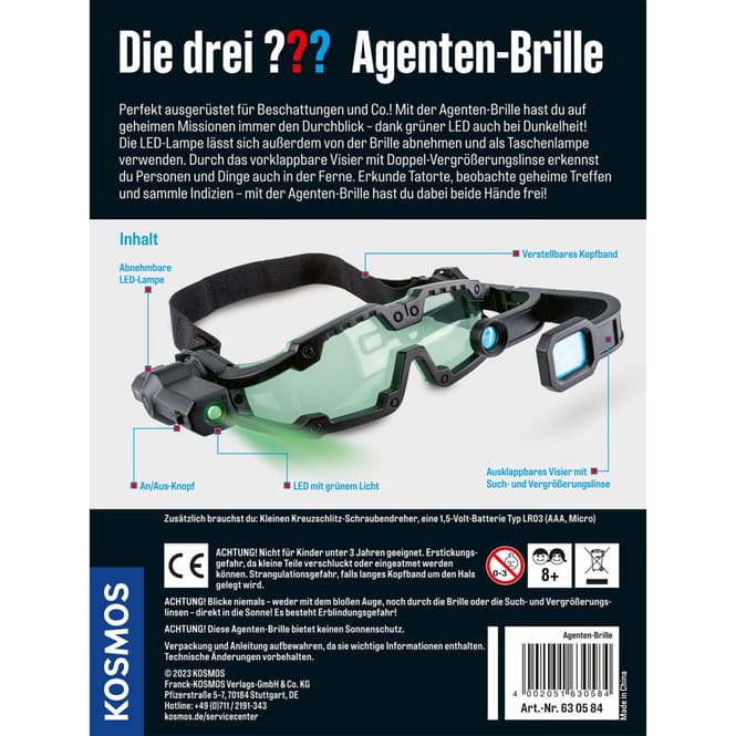 Die drei ??? - Agenten-Brille