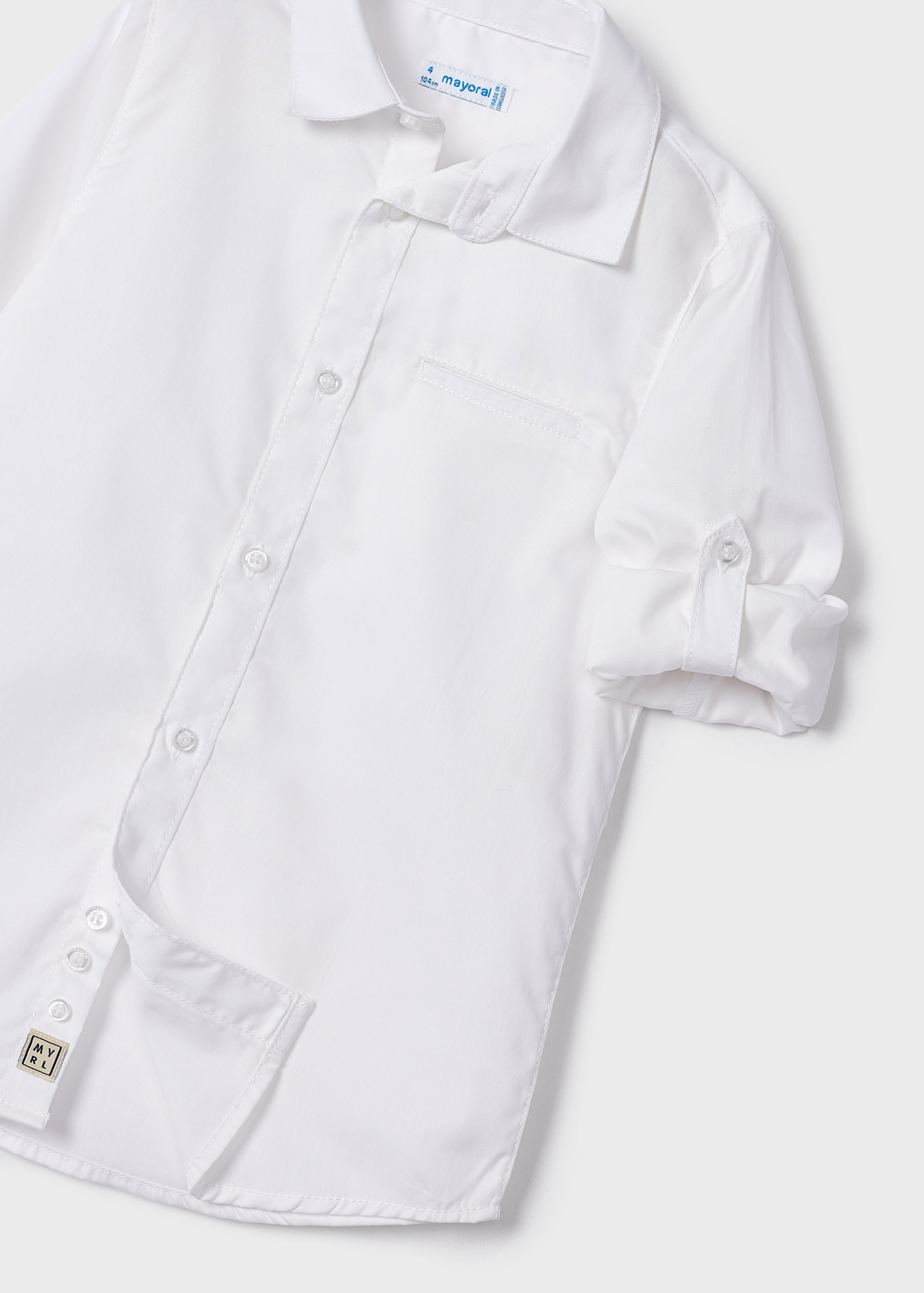 camisa básica de menino