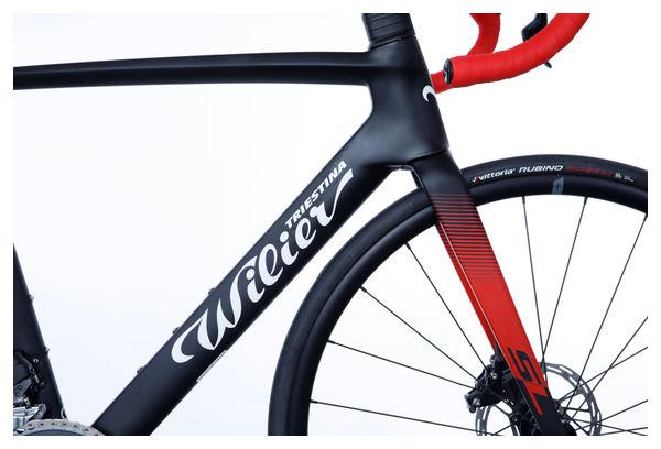 Vélo de Route Wilier Triestina Cento10 SL Sram Rival eTap AXS 12V 700 mm Noir Rouge 2024