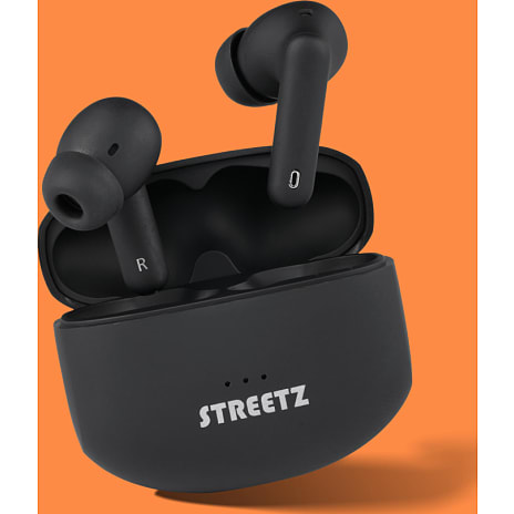 Streetz t500 tws in-ear høretelefoner - matte sort