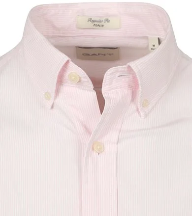 Gant Poplin Banker Overhemd Streep Lichtroze 3000140-662 kopen