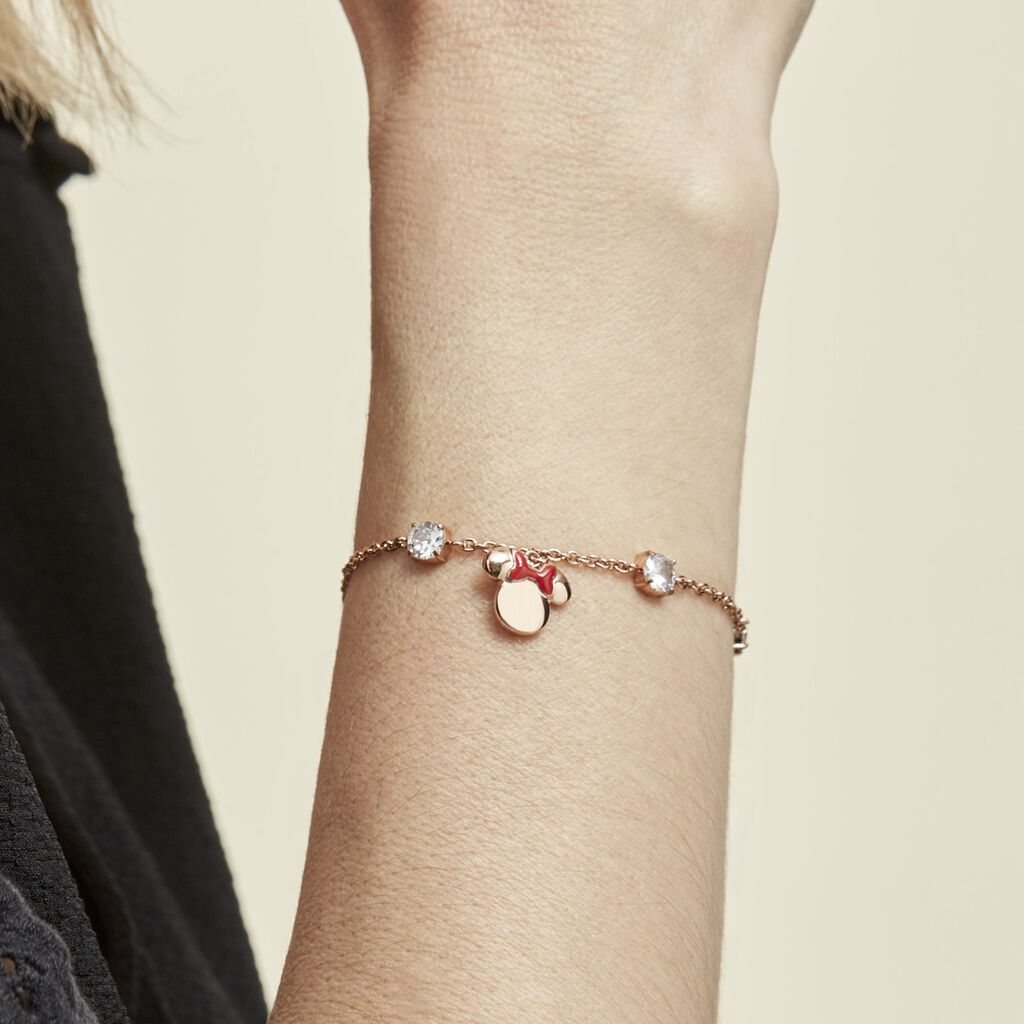 Bracelet  Acier Doré Rose Oxyde