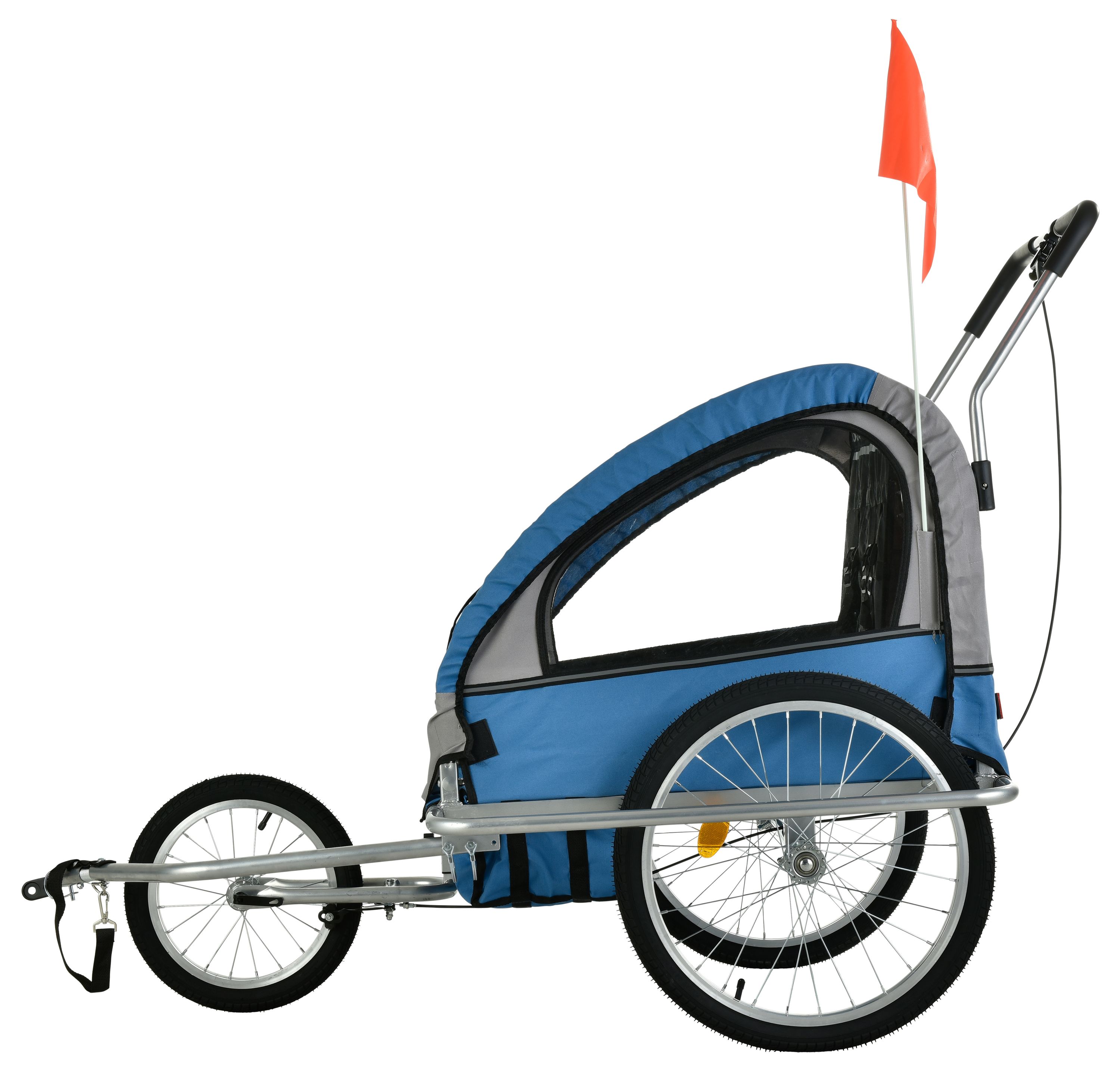 Veloanhänger Jogger 2-in-1 blau